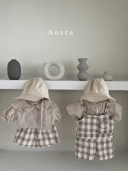 Camille Shirts [Brown, Beige/L(2-3yr)]