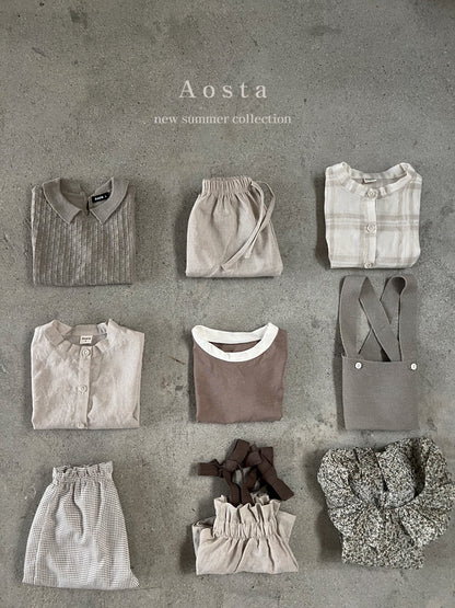 Camille Shirts [Brown, Beige/L(2-3yr)]