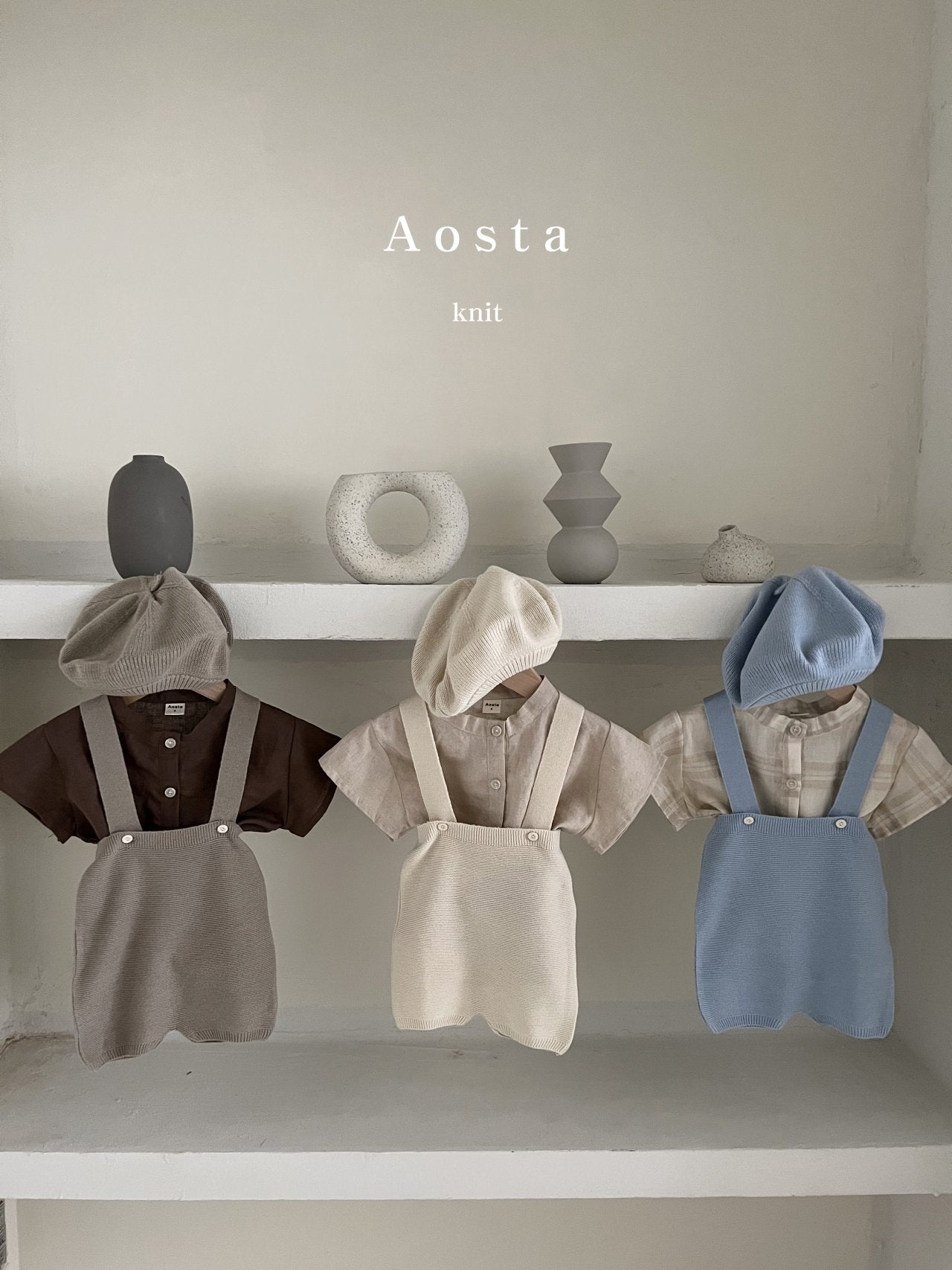 Camille Shirts [Brown, Beige/L(2-3yr)]