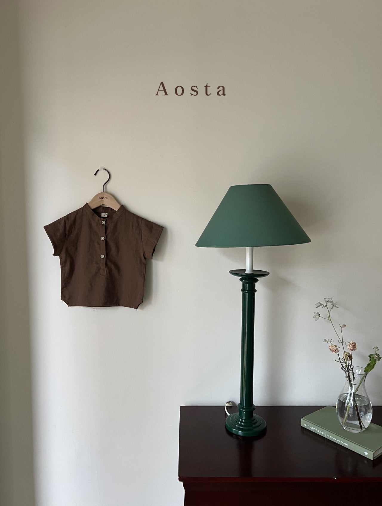 Camille Shirts [Brown, Beige/L(2-3yr)]
