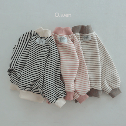 Stripe Sweatshirt [Mocha/S(2-3yr)]