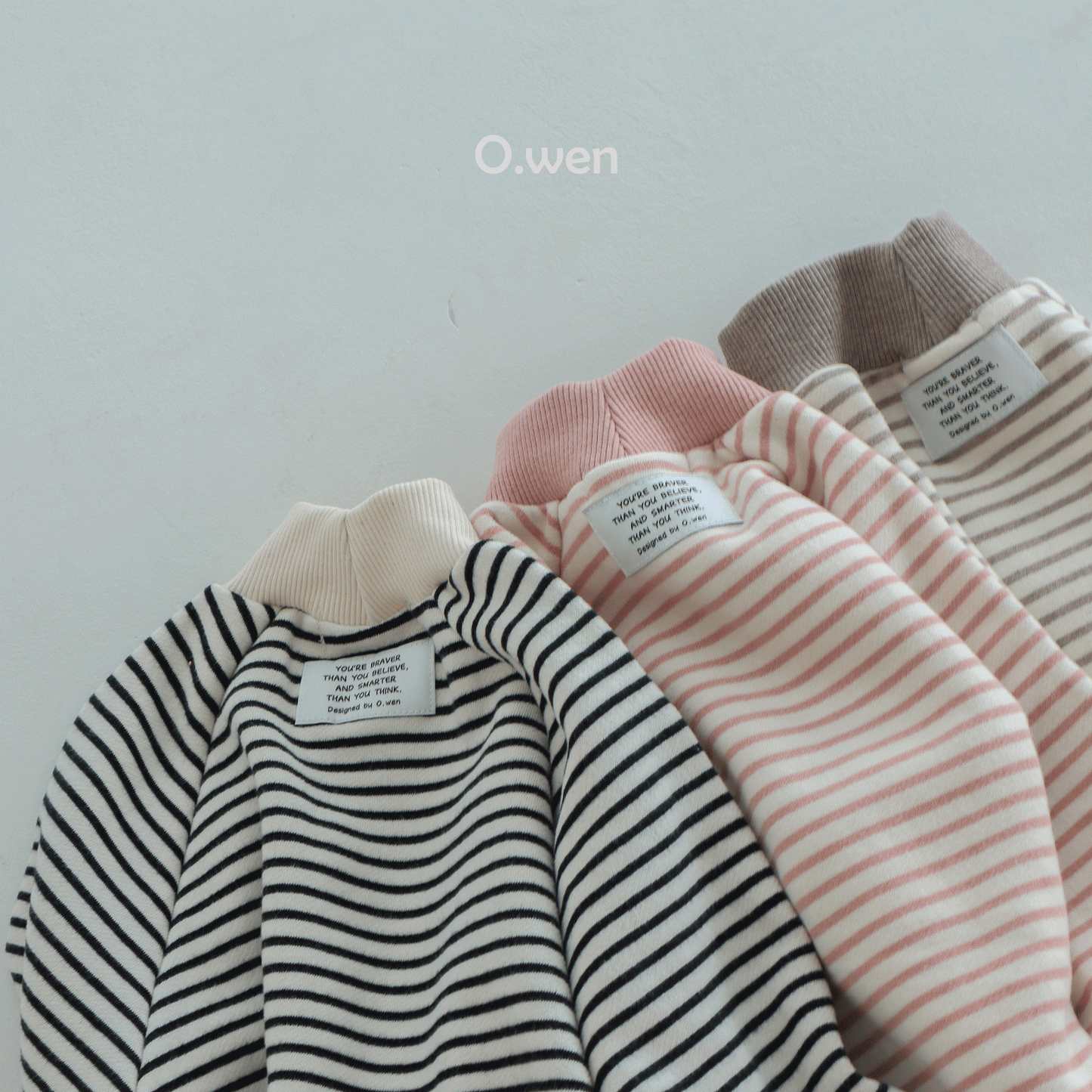 Stripe Sweatshirt [Mocha/S(2-3yr)]