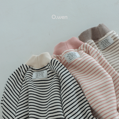 Stripe Sweatshirt [Mocha/S(2-3yr)]