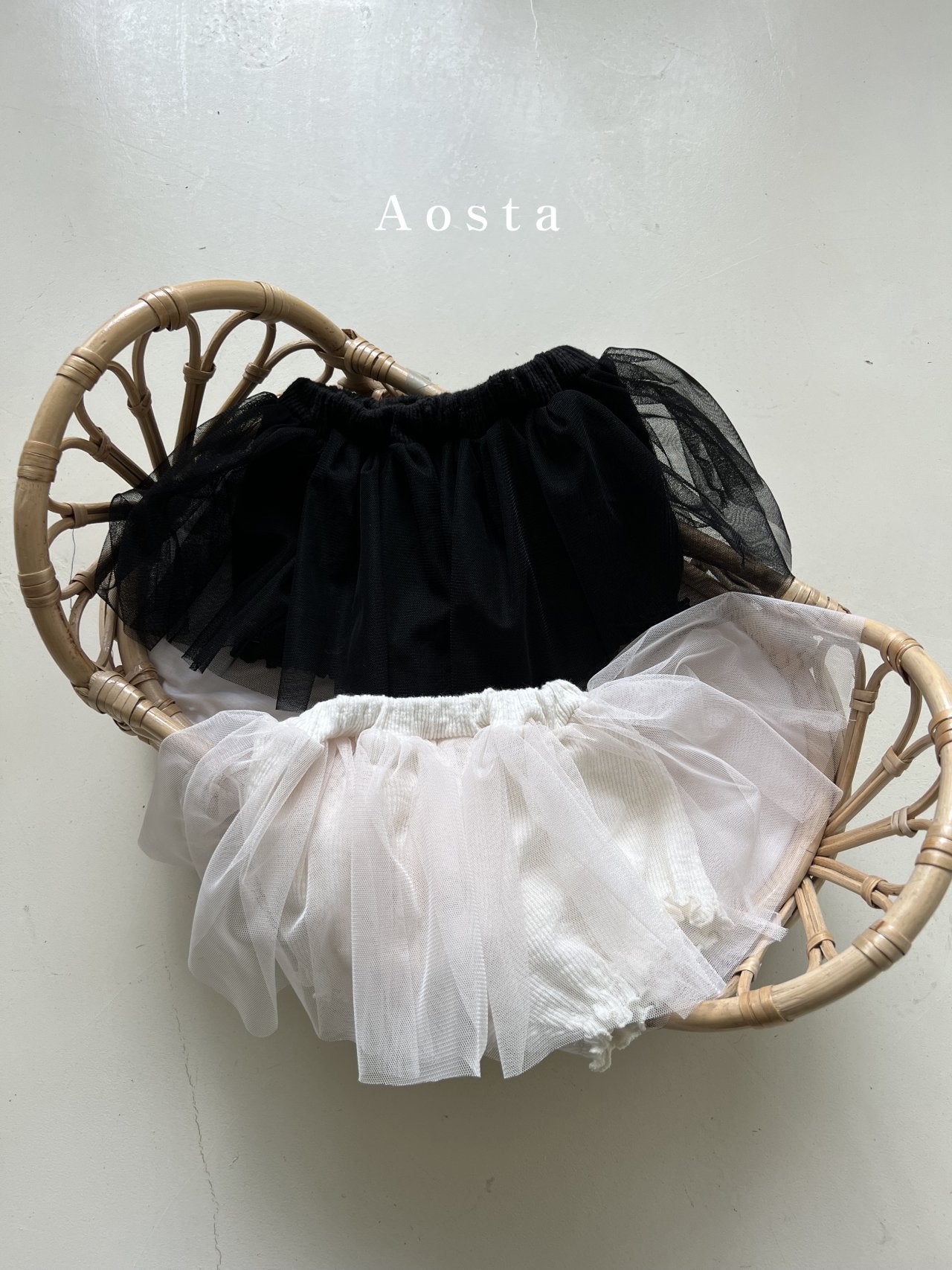Camellia Tutu Skirt [Black/M(1-2yr)]
