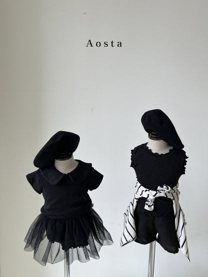 Camellia Tutu Skirt [Black/M(1-2yr)]