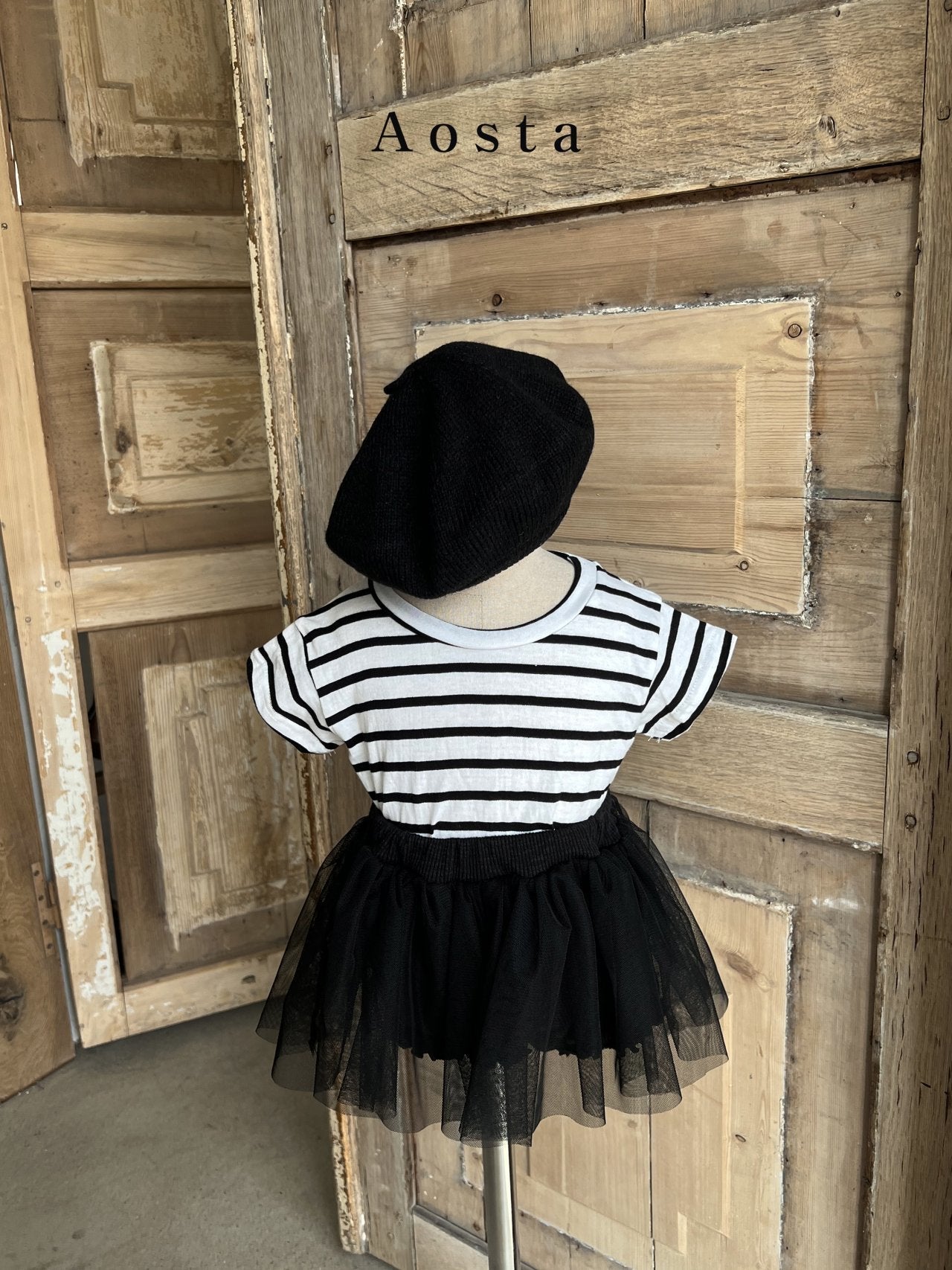 Camellia Tutu Skirt [Black/M(1-2yr)]