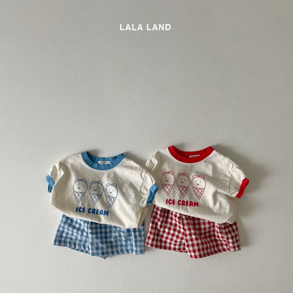 Ice Cream Body Suit [Red/Baby S(0-6m)]