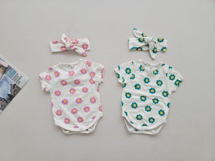 [PRE-ORDER] Mong Flower Body Suit + Hair Band Set