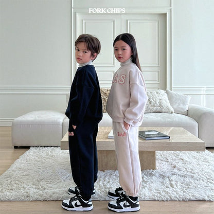 BAS Top Bottom Set [Navy/M(3-4yr)]