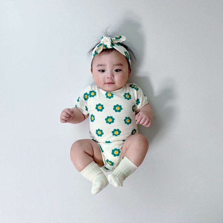 [PRE-ORDER] Mong Flower Body Suit + Hair Band Set