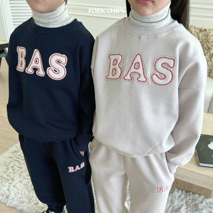 BAS Top Bottom Set [Navy/M(3-4yr)]