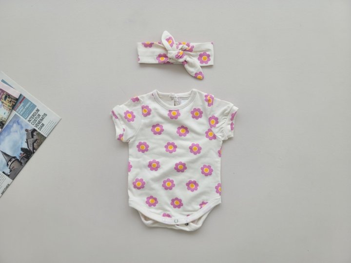 [PRE-ORDER] Mong Flower Body Suit + Hair Band Set