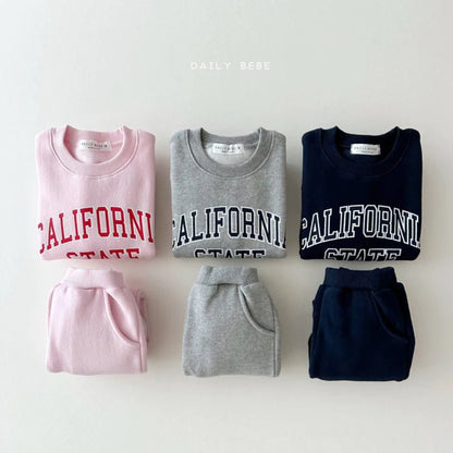 California Top Bottom Set [Pink/L(4-5yr)]