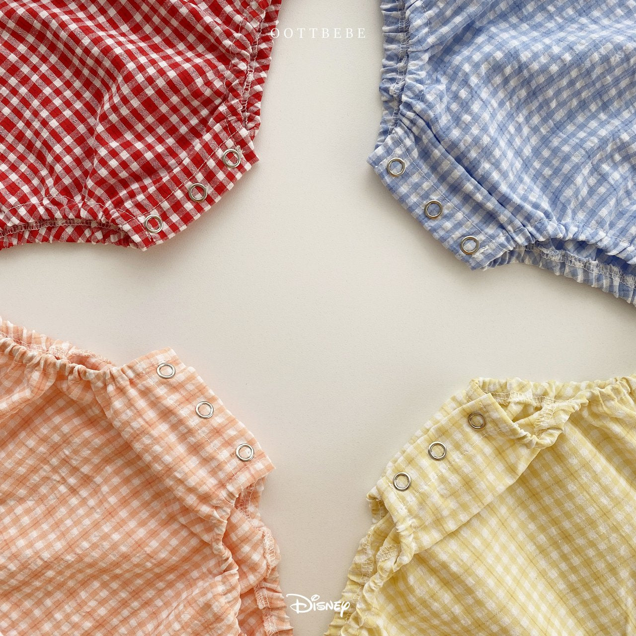 Check Body Suit [Blue/M(6-12m)]