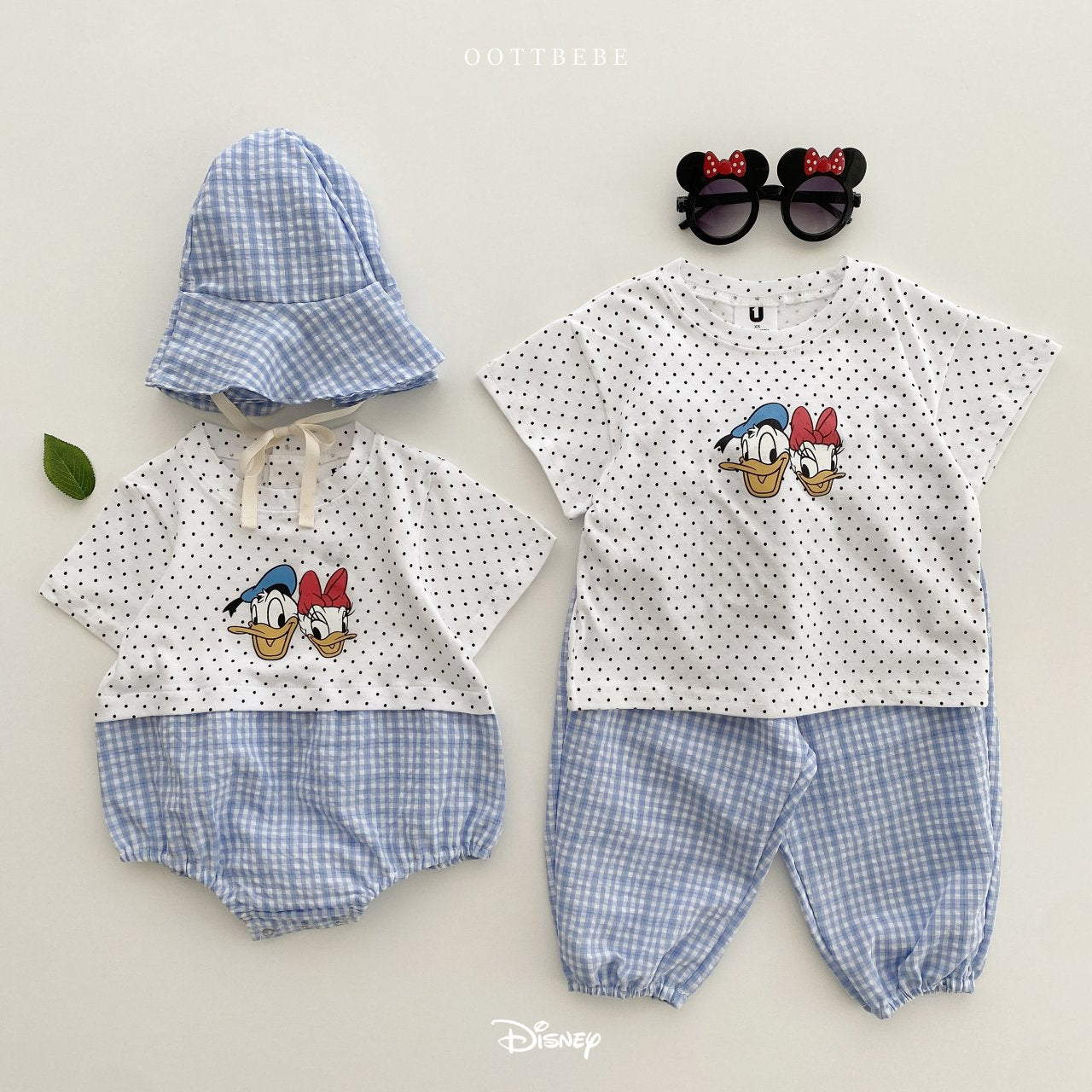 Check Body Suit [Blue/M(6-12m)]