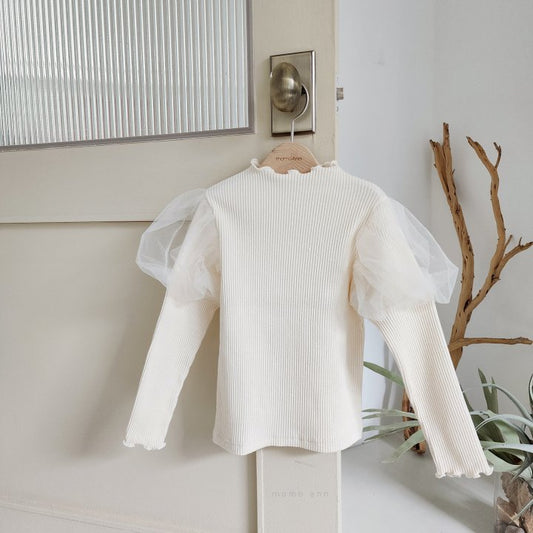 Sha Ribbed T-Shirt [Cream/13/XXL(6-7yr)]