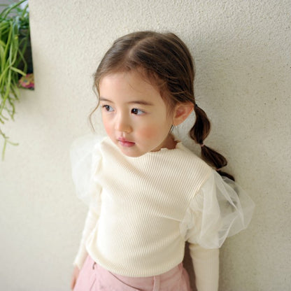 Sha Ribbed T-Shirt [Cream/13/XXL(6-7yr)]