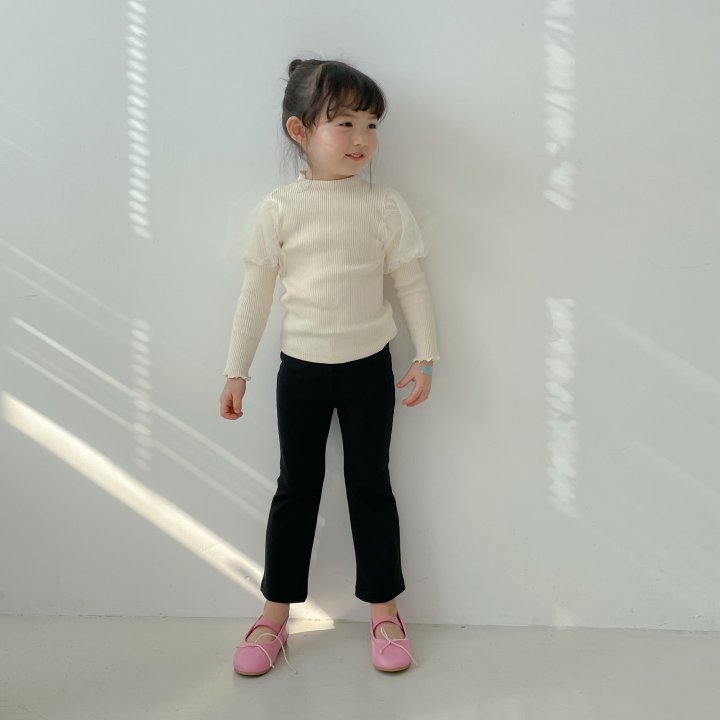Sha Ribbed T-Shirt [Cream/13/XXL(6-7yr)]