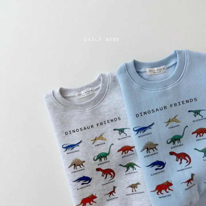 Dino Top Bottom Set [Blue/L(4-5yr)]