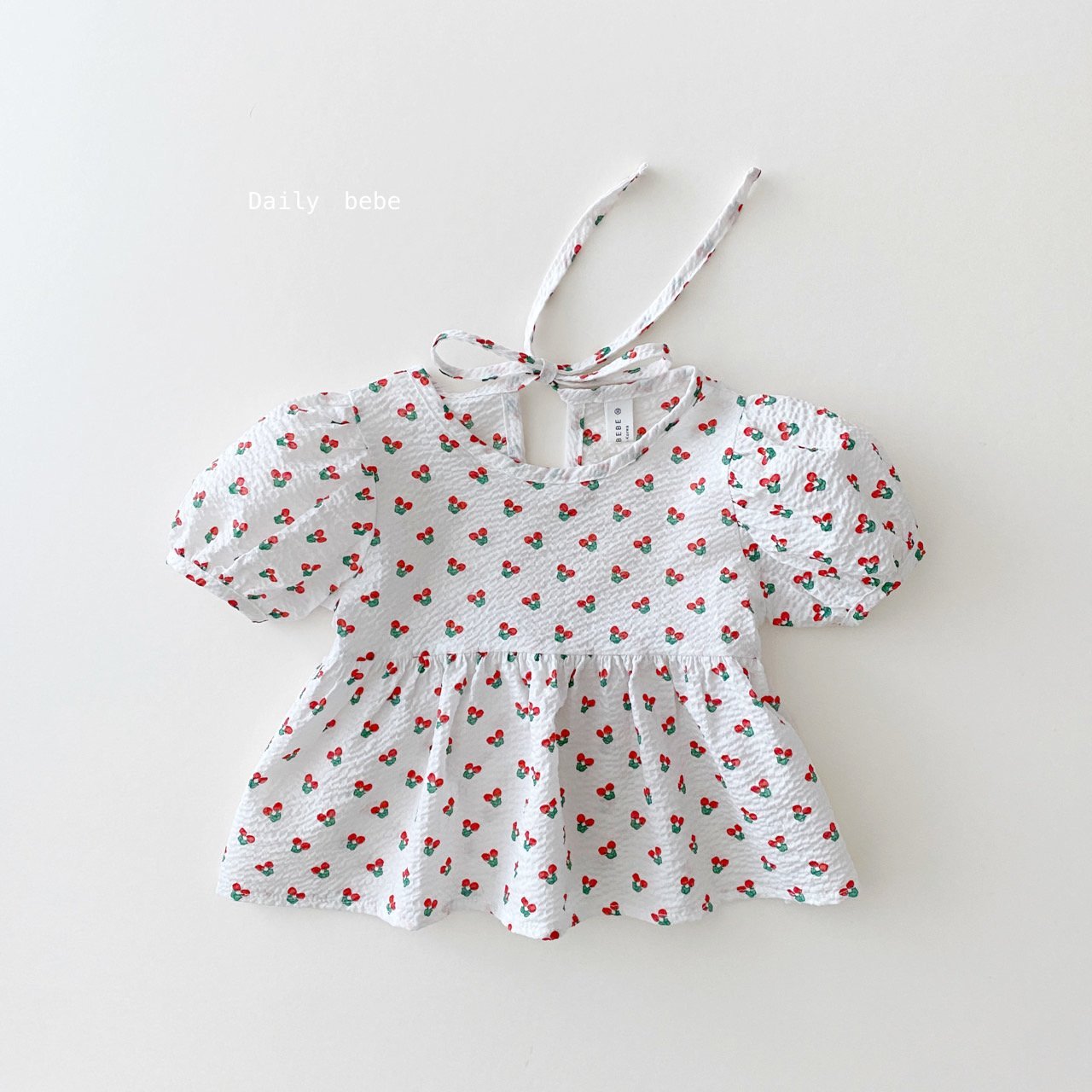 Cool Puff Blouse [Cherry/L(4-5yr)]