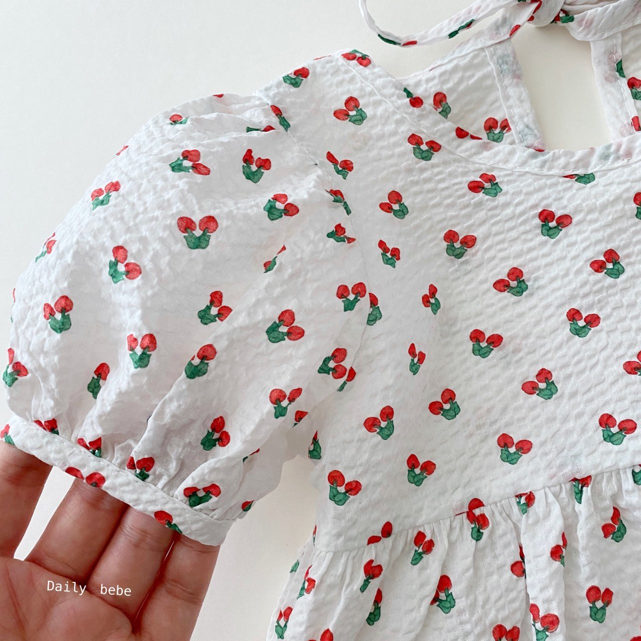 Cool Puff Blouse [Cherry/L(4-5yr)]