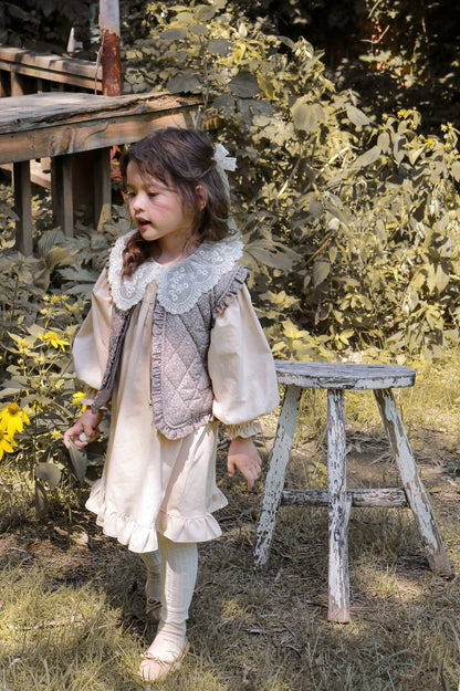 Clara Dress [Beige/5/S(2-3yr)]