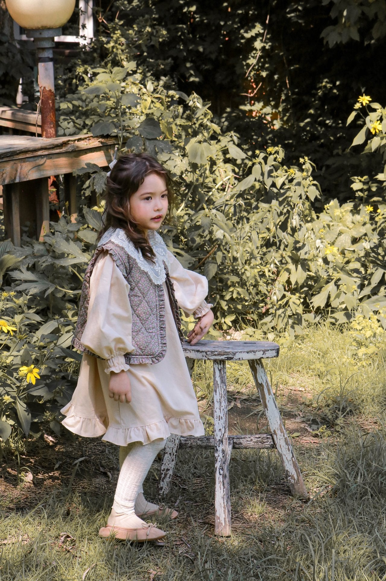 Clara Dress [Beige/5/S(2-3yr)]