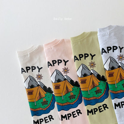 Camper Top Bottom Set [Pink/M(3-4yr)]