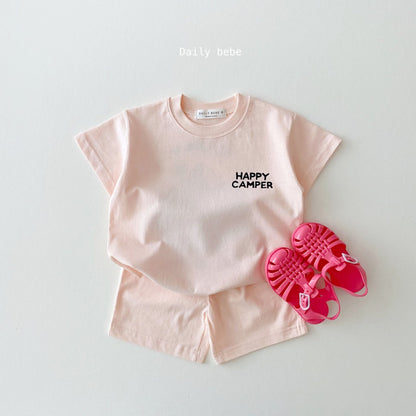 Camper Top Bottom Set [Pink/M(3-4yr)]