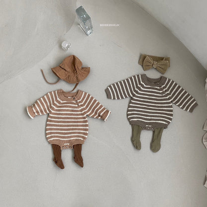 Stripe Sweater Body Suit