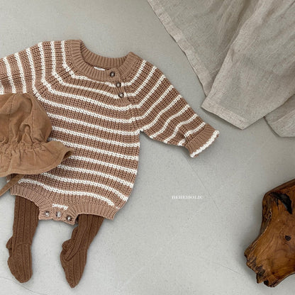 Stripe Sweater Body Suit