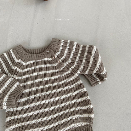 Stripe Sweater Body Suit