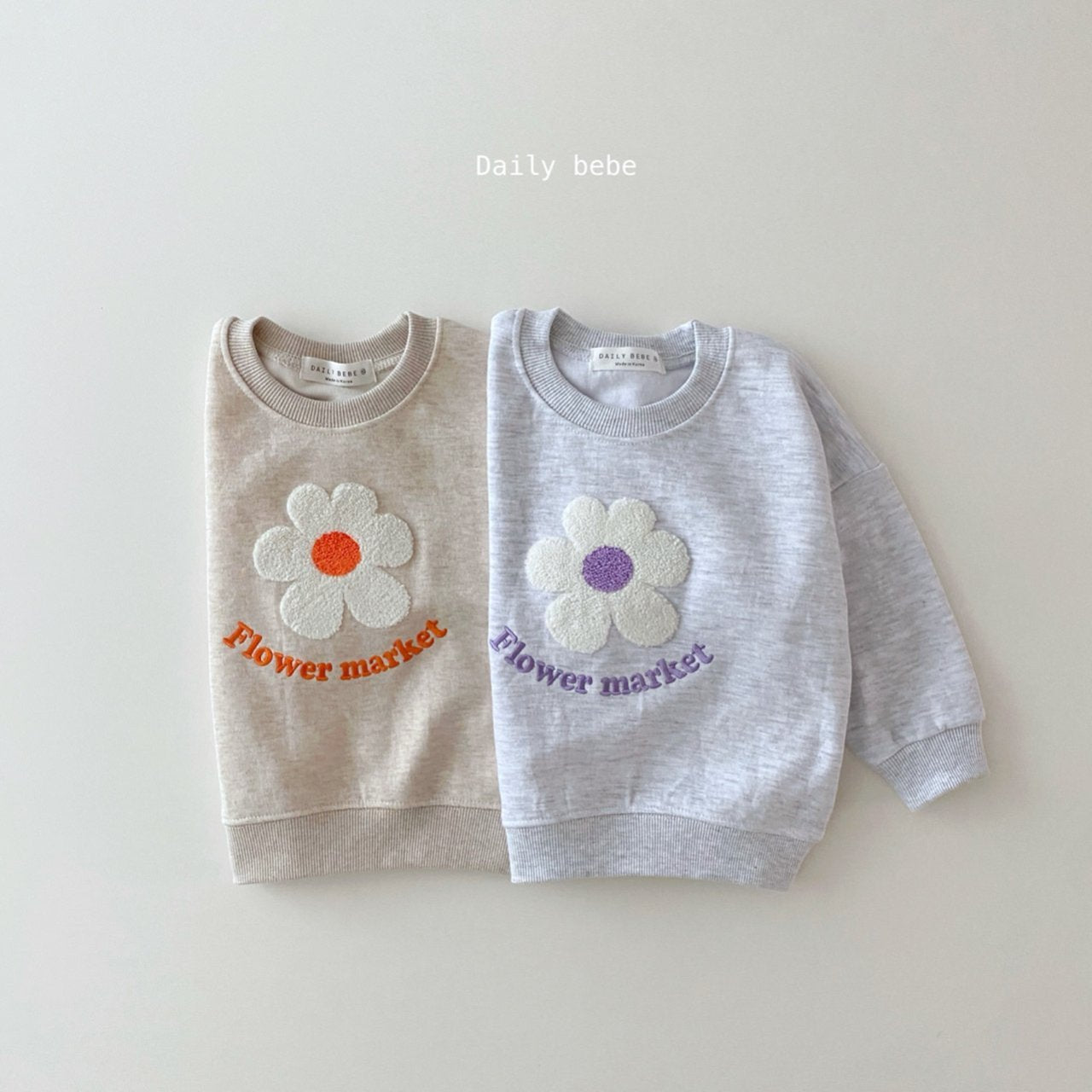 Flower Market Sweatshirt [Oatmeal/XS(1-2yr)]