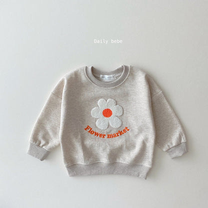 Flower Market Sweatshirt [Oatmeal/XS(1-2yr)]