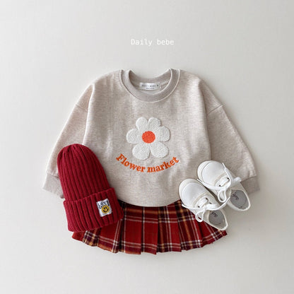 Flower Market Sweatshirt [Oatmeal/XS(1-2yr)]