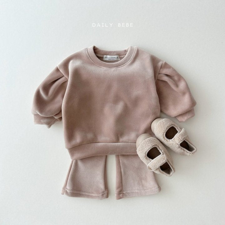 Mink Top Boot-Cut Pants Set