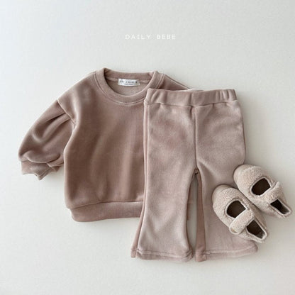Mink Top Boot-Cut Pants Set