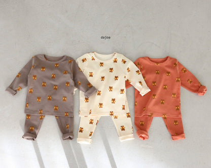 Apple Bear Home Wear Set [Orange Brick/9/L(4-5yr)]