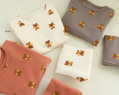 Apple Bear Home Wear Set [Orange Brick/9/L(4-5yr)]