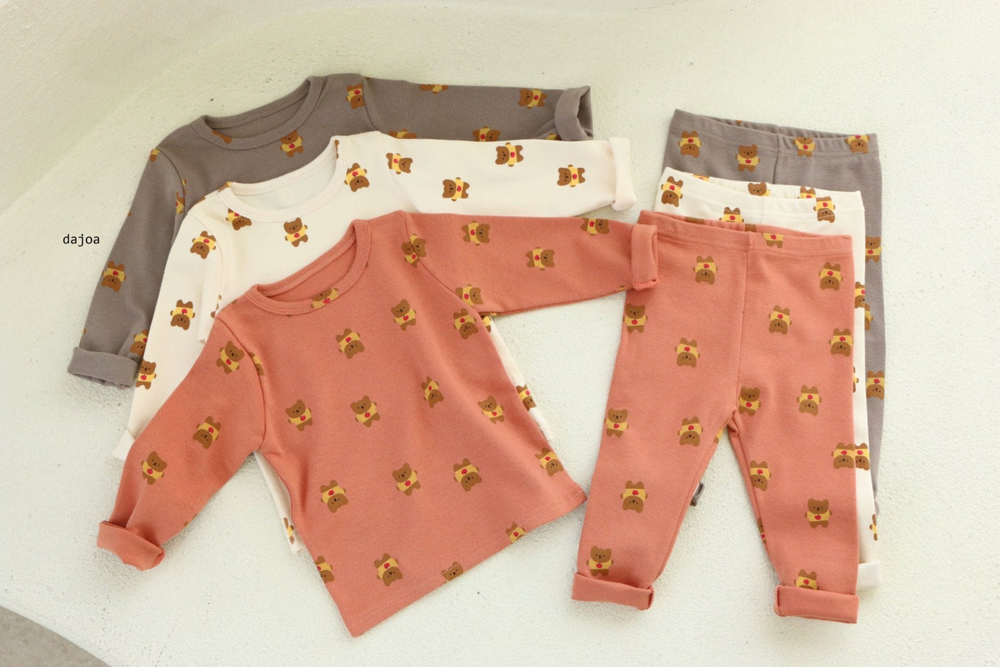 Apple Bear Home Wear Set [Orange Brick/9/L(4-5yr)]