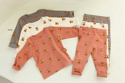 Apple Bear Home Wear Set [Orange Brick/9/L(4-5yr)]