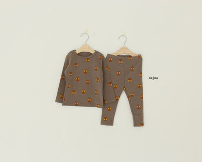 Apple Bear Home Wear Set [Orange Brick/9/L(4-5yr)]