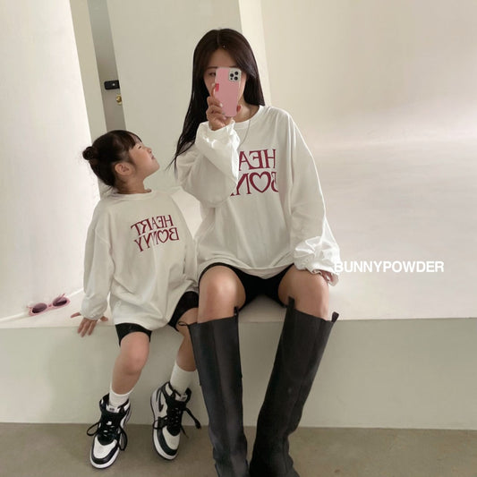 Heart Bunny T-Shirt [Ivory/Mom]