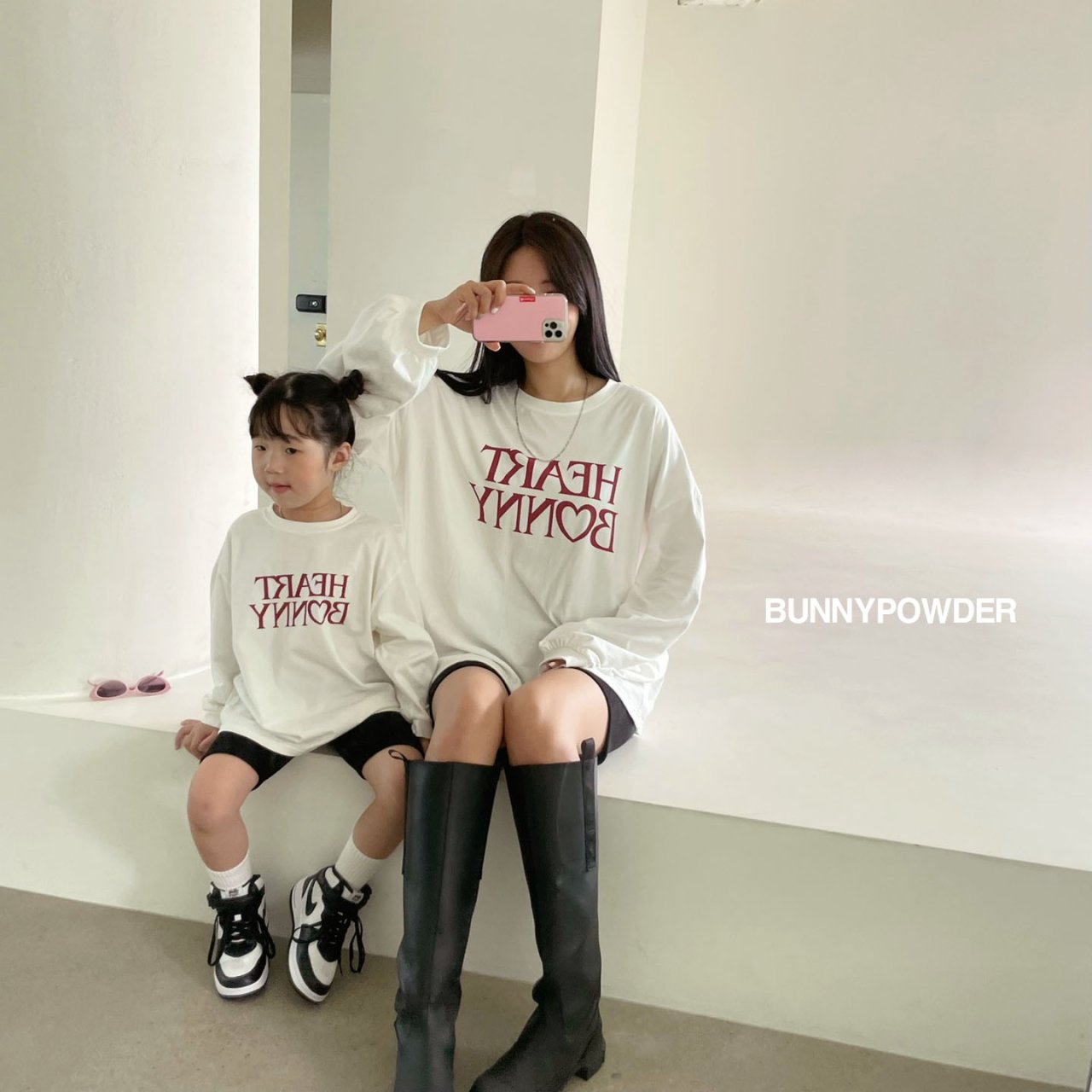 Heart Bunny T-Shirt [Ivory/Mom]