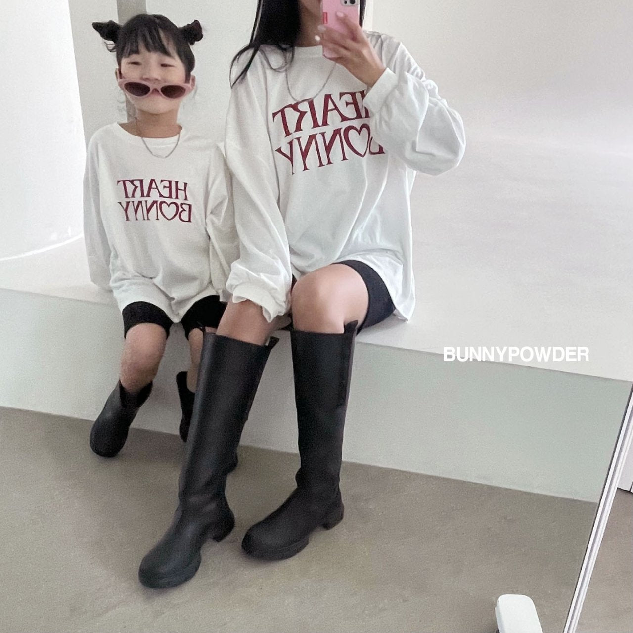 Heart Bunny T-Shirt [Ivory/Mom]