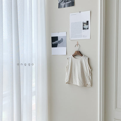 Small Dot T-Shirt [Cream/XL(5-6yr)]