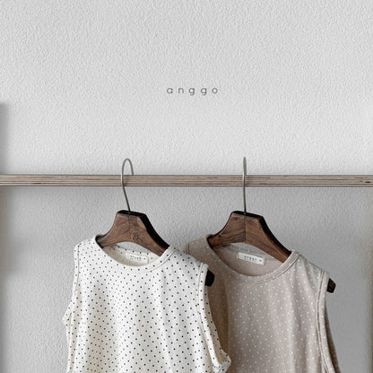 Small Dot T-Shirt [Cream/XL(5-6yr)]