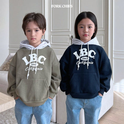 I.B.C. Color Block Sweatshirt [Khaki Green/L(4-5yr)]