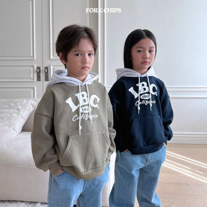 I.B.C. Color Block Sweatshirt [Khaki Green/L(4-5yr)]