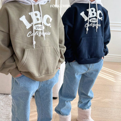 I.B.C. Color Block Sweatshirt [Khaki Green/L(4-5yr)]